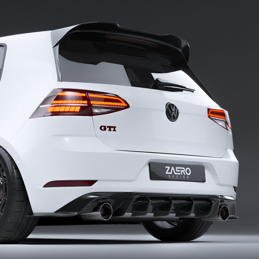 EVO-1 Rear Spoiler for Volkswagen Golf MK7/MK7.5 GTI & R 2014-2021 – image 5