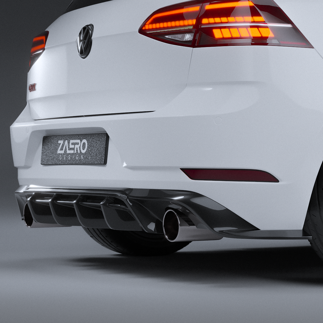 EVO-1 Rear Diffuser for Volkswagen Golf GTI MK7.5 2018-2021 – image 5