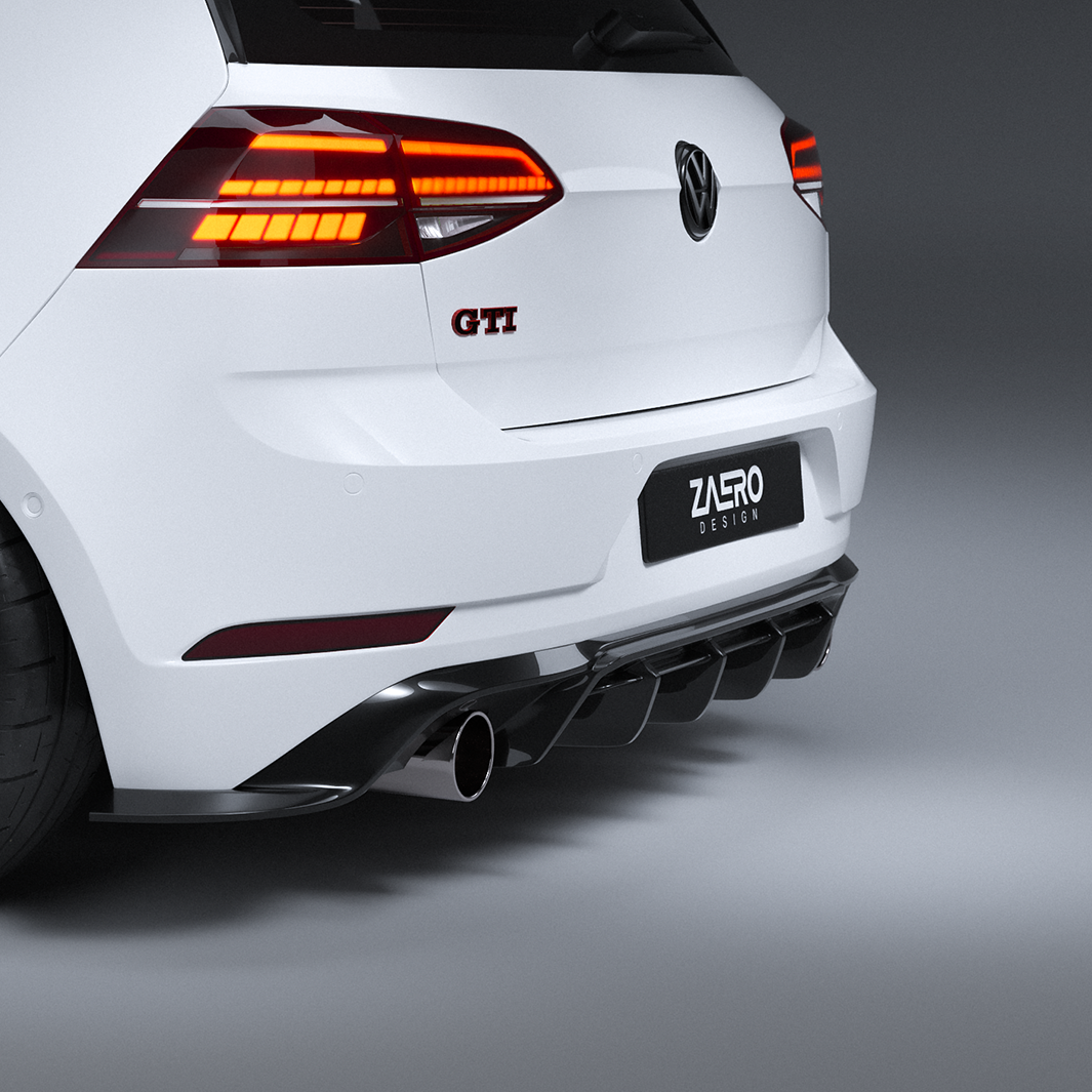 EVO-1 Rear Diffuser for Volkswagen Golf GTI MK7.5 2018-2021 – image 4