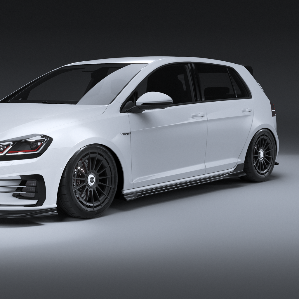 EVO-1 Side Splitters for Volkswagen Golf MK7/7.5 TSI, GTI & R 2014-2021 – image 3