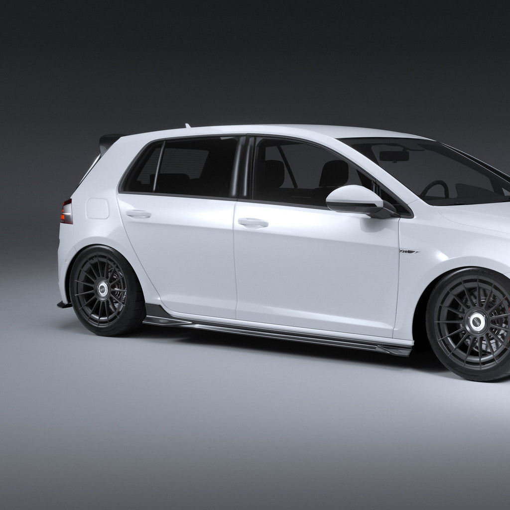 EVO-1 Side Splitters for Volkswagen Golf MK7/7.5 TSI, GTI & R 2014-2021