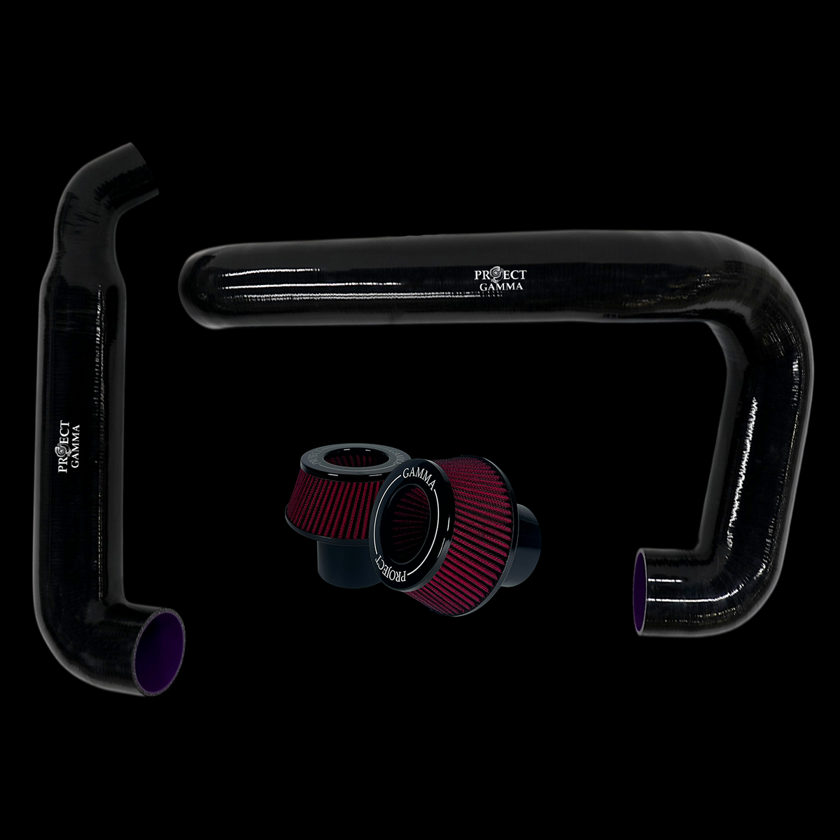 Project Gamma BMW S58 Silicon Front Mount Intakes with Filters - F97 X3M / F98 X4M