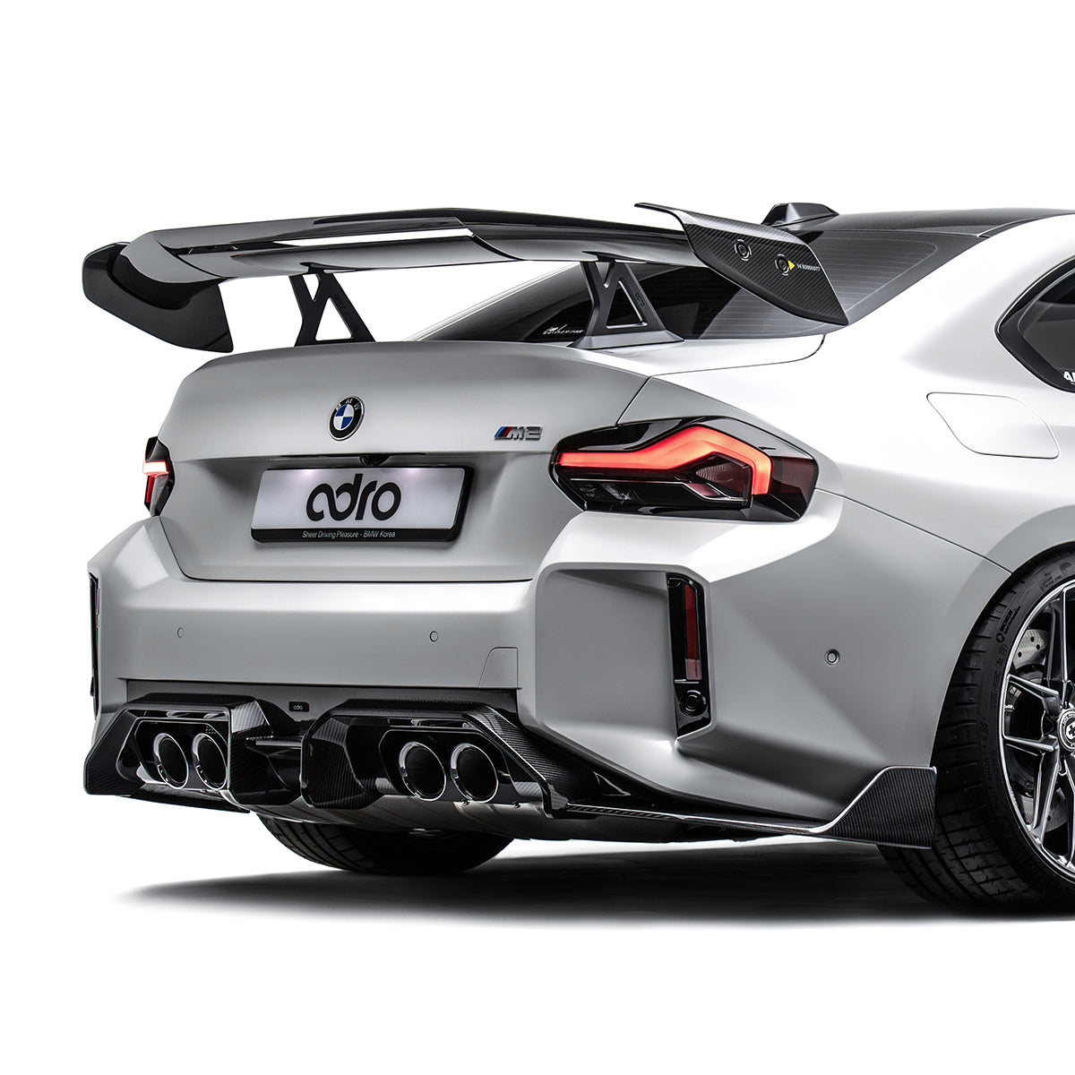 BMW G87 M2 AT-R3 Dry Carbon Fiber Swan Neck Wing 2020+ – image 2
