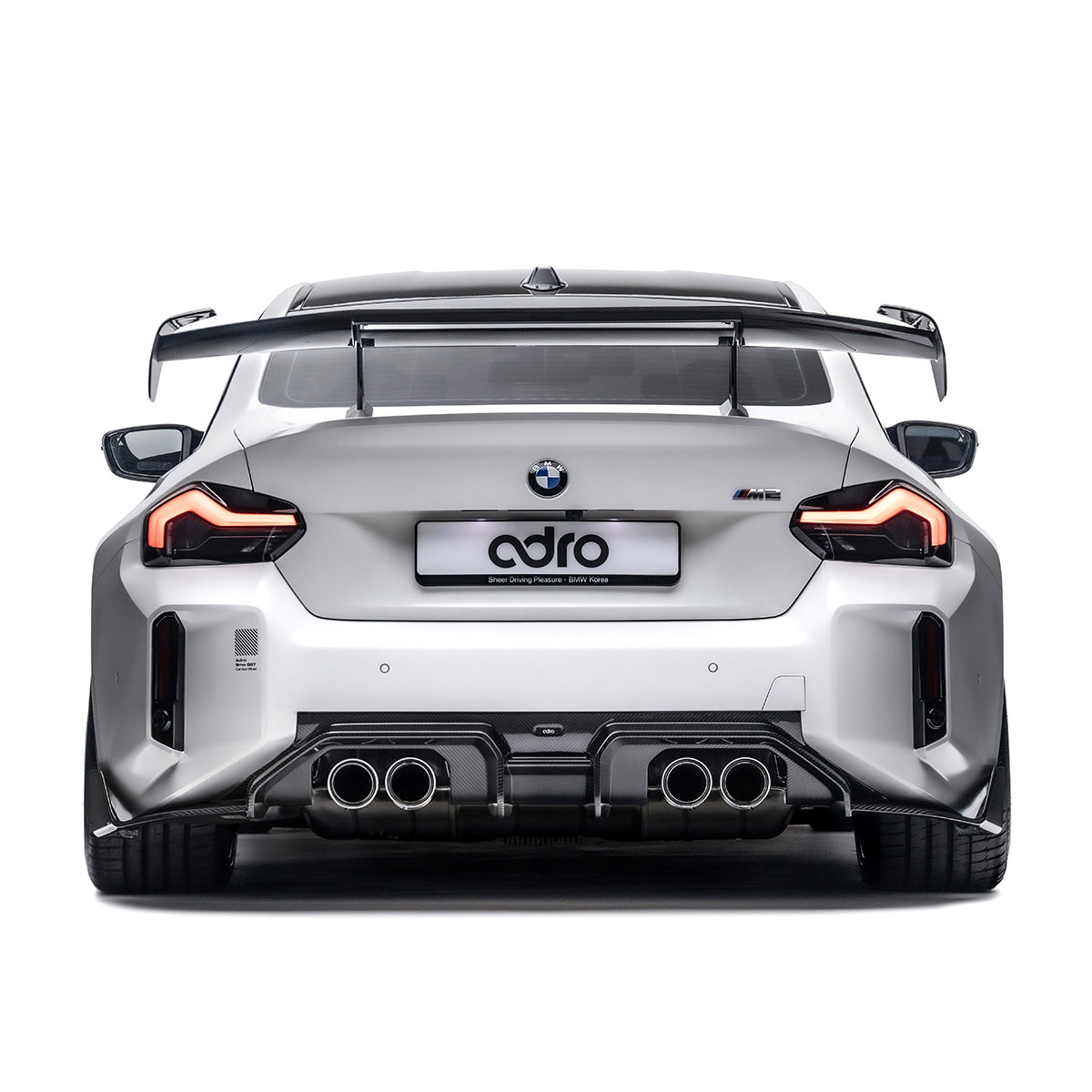 BMW G87 M2 AT-R3 Dry Carbon Fiber Swan Neck Wing 2020+ – image 4