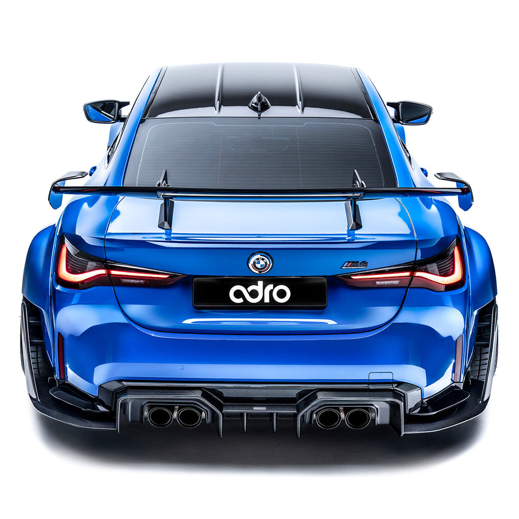 BMW G82 M4 AT-R3 Dry Carbon Fiber Swan Neck Wing 2020+ – image 3