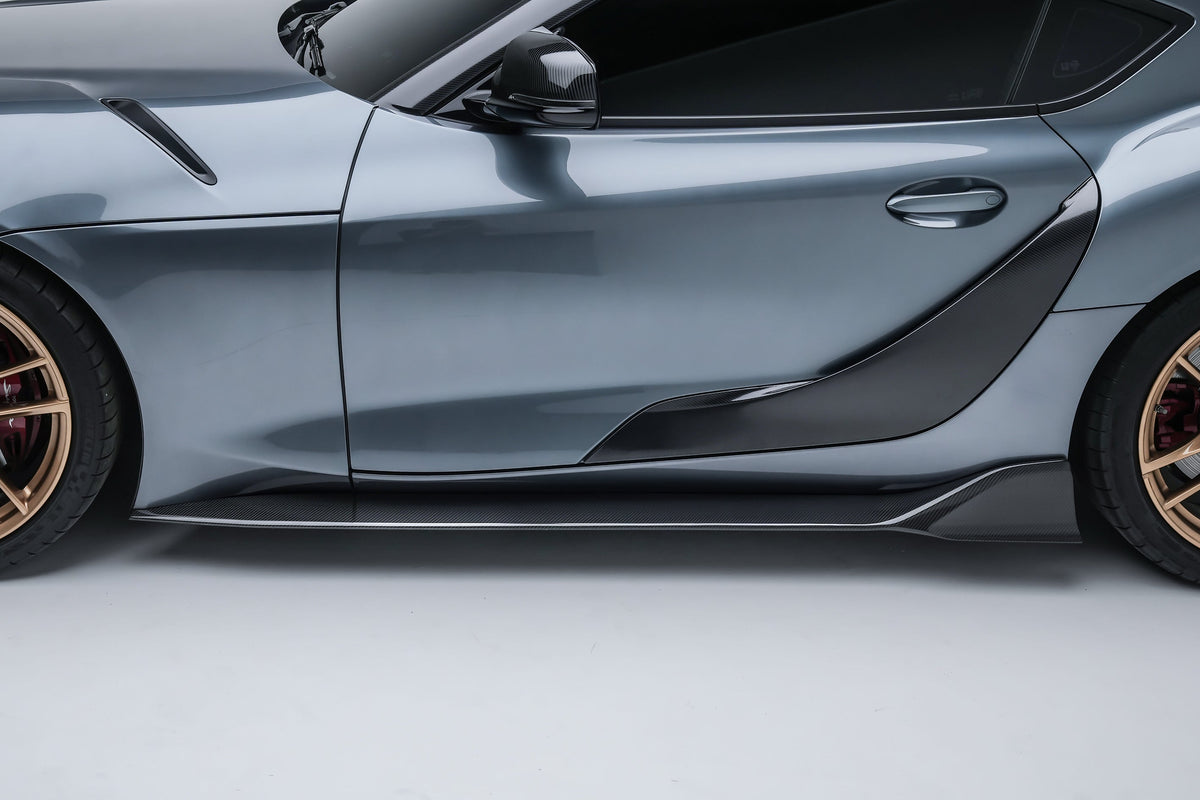 Toyota GR Supra A90 Carbon Fiber Side Skirts V1 2019+ – image 2