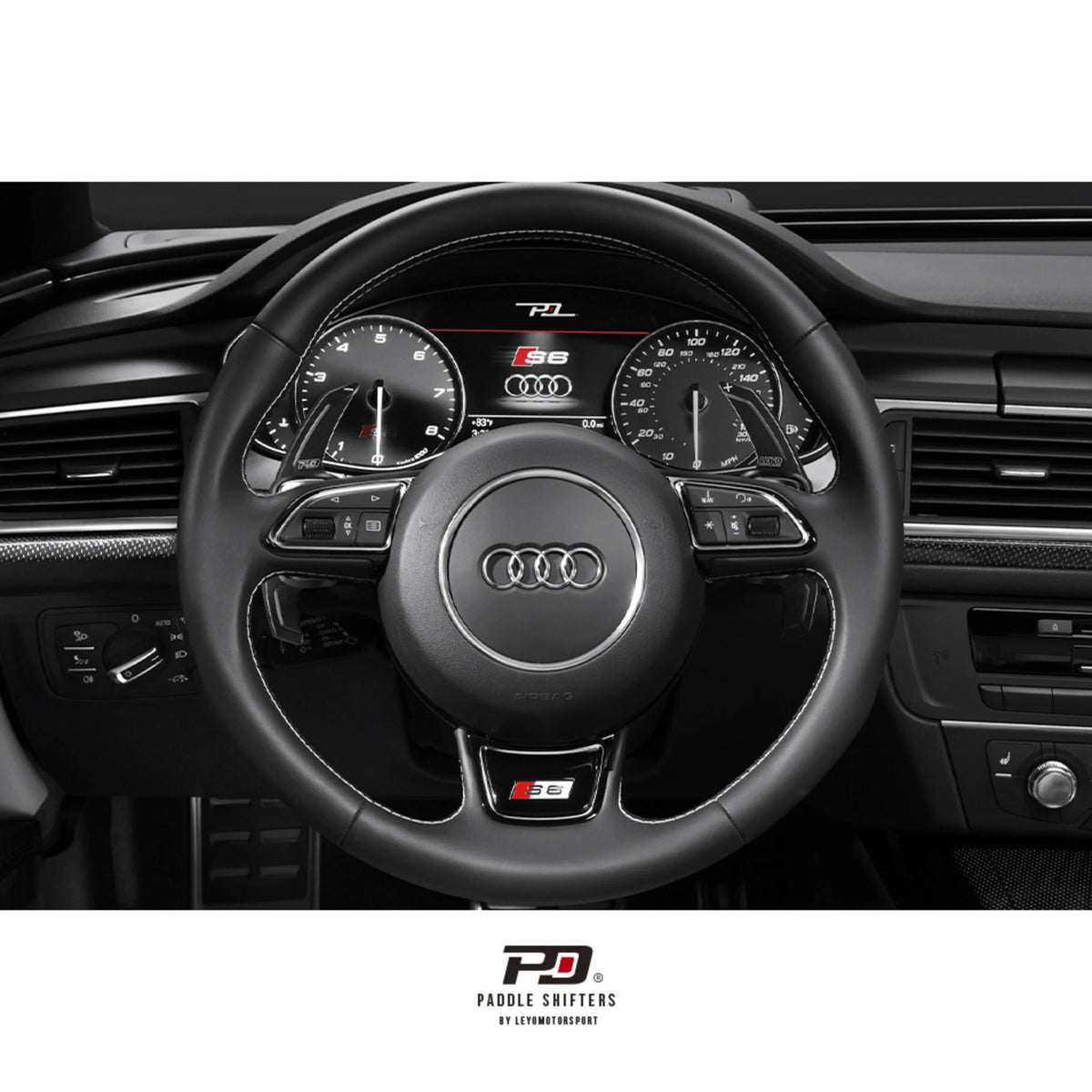 Audi Billet Pad Shift Ext (SEAT)(Black) (V1) – image 2