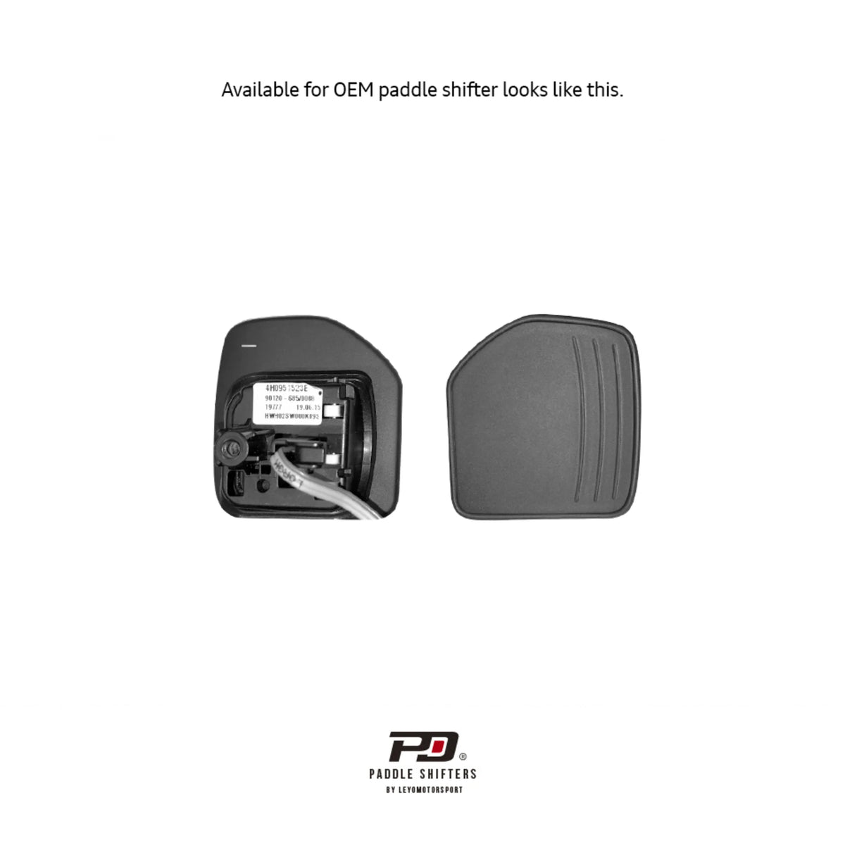 Audi Billet Pad Shift Ext (SEAT)(Black) (V1) – image 3