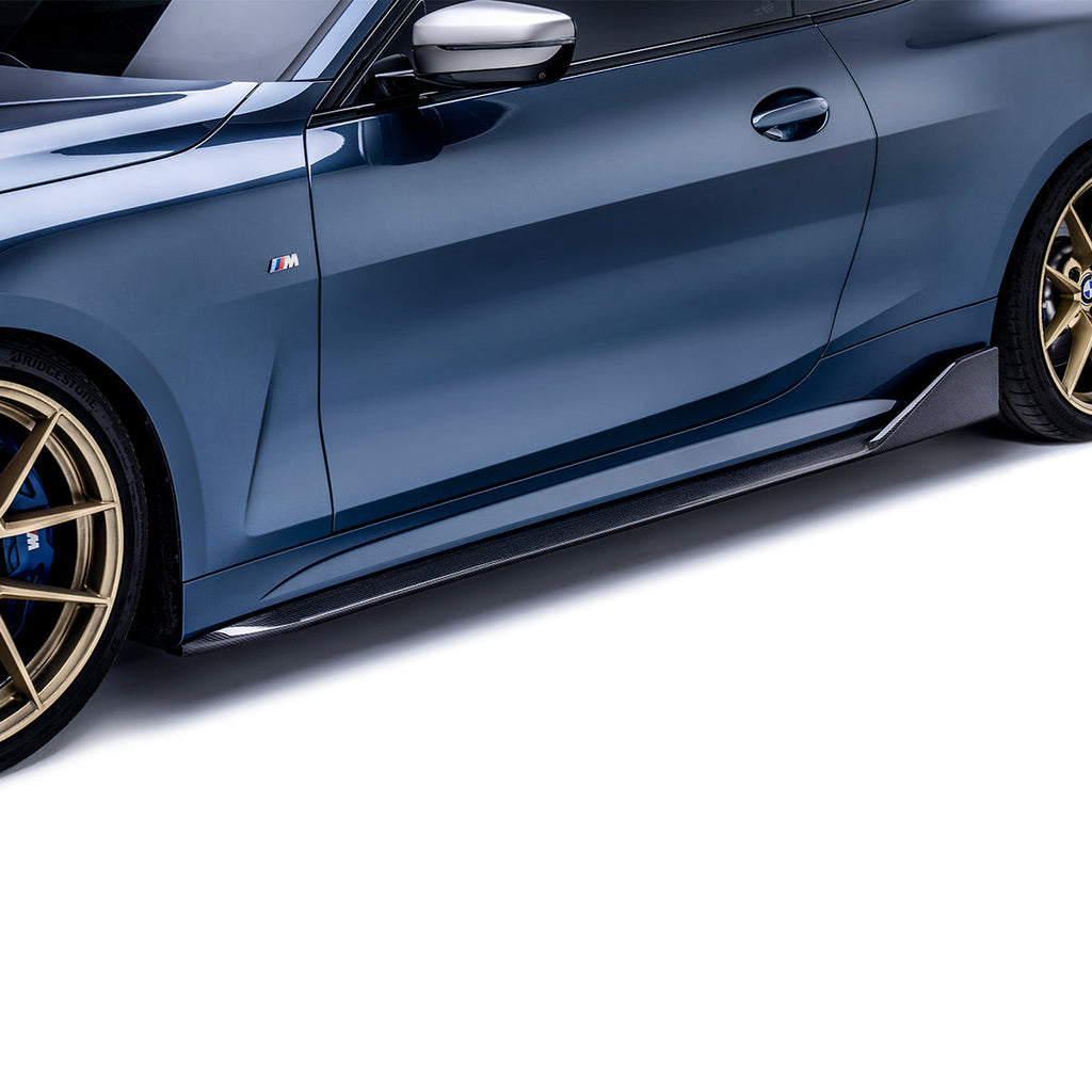 BMW G22 G23 4 Series Carbon Fiber Side Skirts 2020+ – image 3