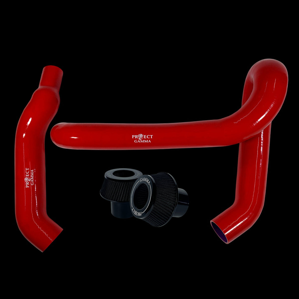 BMW M3 / M4 / M2 S58 Silicone Intakes & Filters – Long, Black