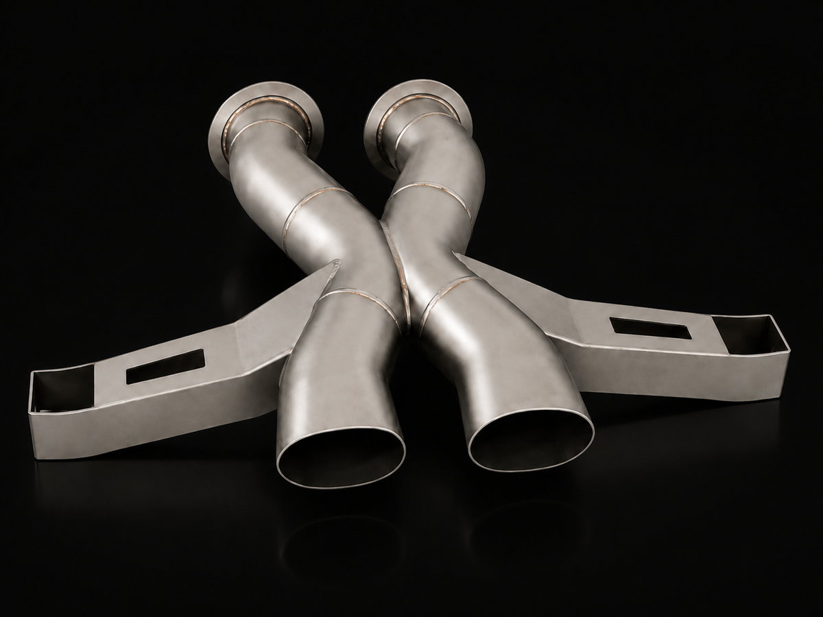 Project Gamma Lamborghini Temerario 304 Stainless Steel X-Pipe Exhaust System | F1 Sound – Photo 4