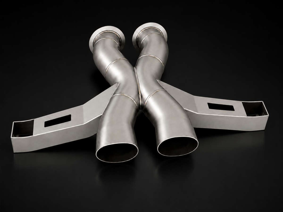 Project Gamma Lamborghini Temerario 304 Stainless Steel X-Pipe Exhaust System | F1 Sound – Photo 2