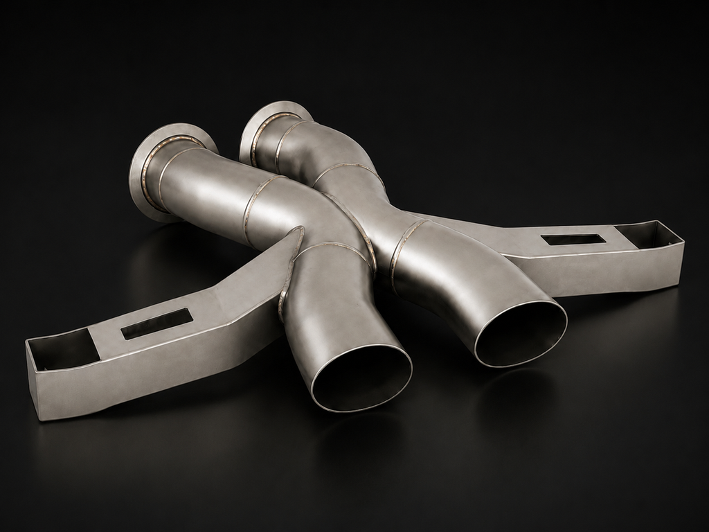 Project Gamma Lamborghini Temerario 304 Stainless Steel X-Pipe Exhaust System | F1 Sound – Photo 3