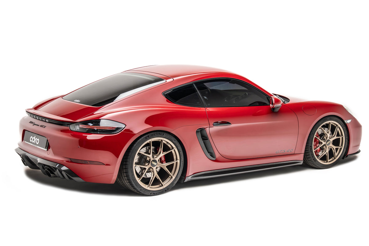 Pre Pregged Carbon Fiber Side Skirts for Porsche 718 Cayman/Boxster S,T,GTS,GTS 4.0,Spyder,GT4,GT4RS 981 982 2 – image 4