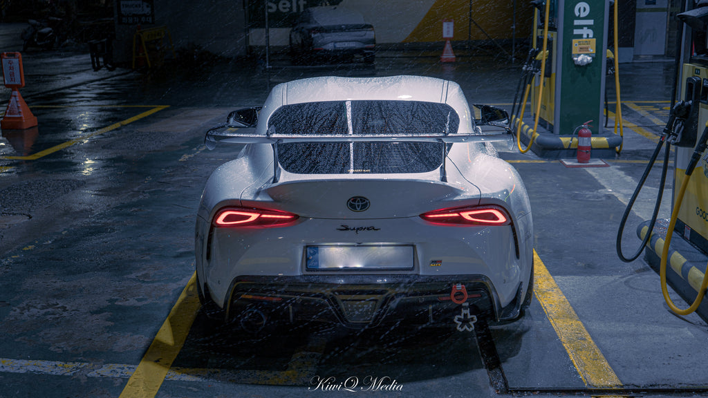 Toyota GR Supra A90 Carbon Fiber AT-R2 Taller Swan Neck Wing 2019+ – image 4