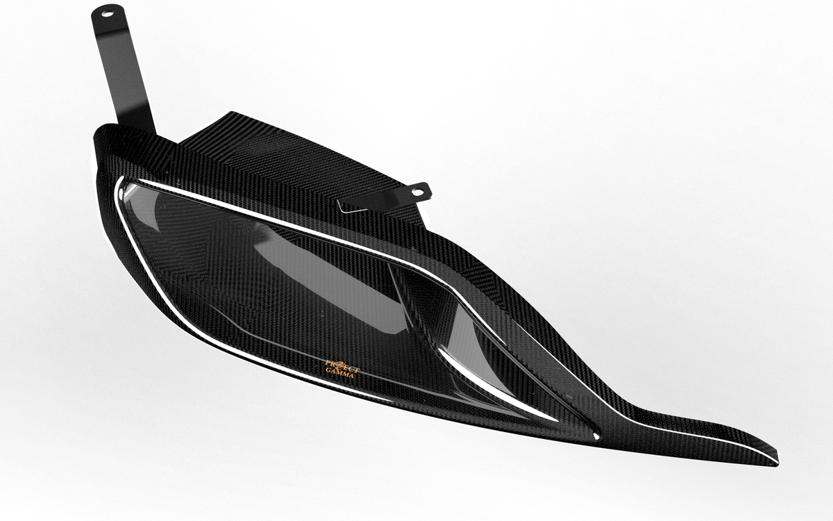 Toyota Supra A90 Carbon Headlight Delete Installed