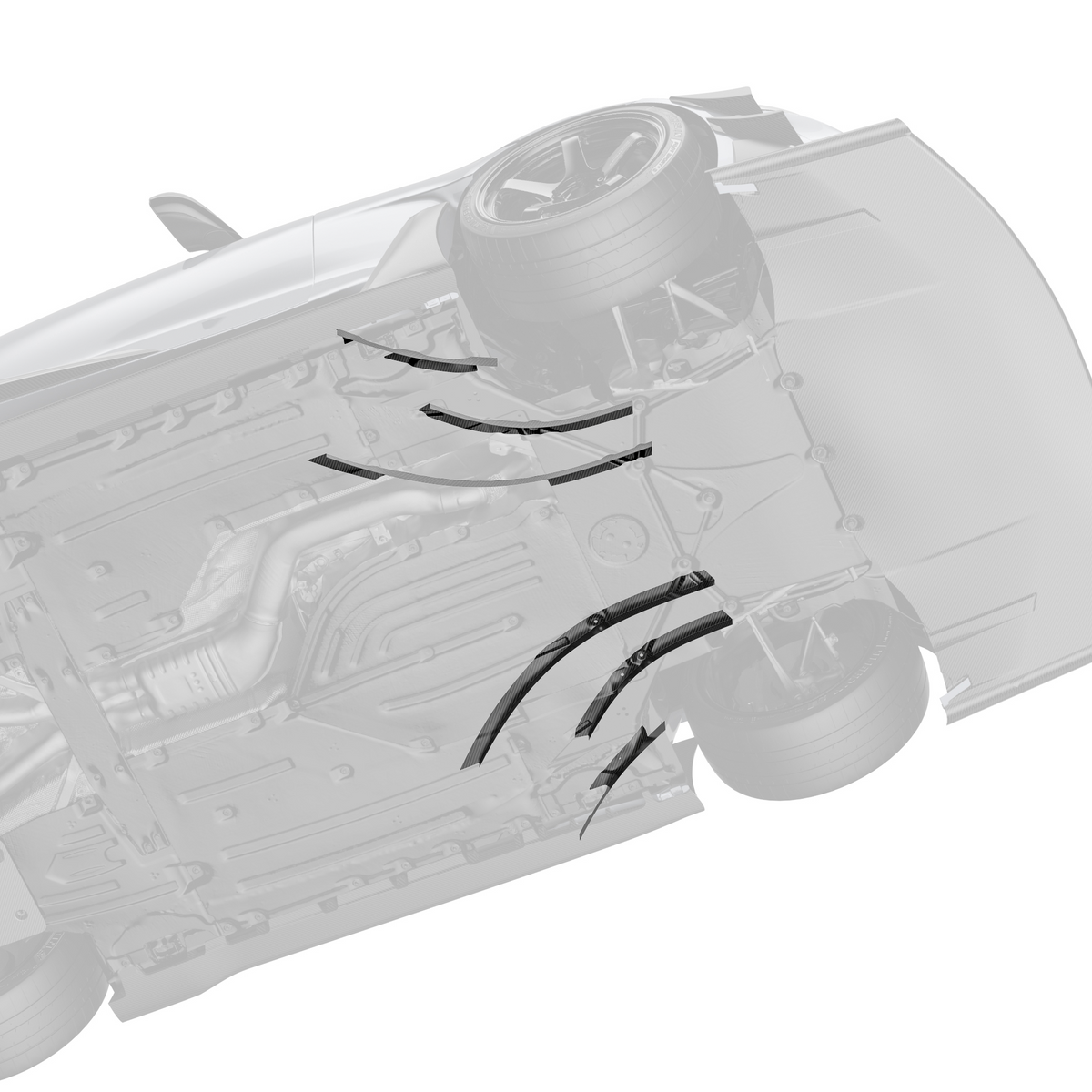Toyota GR Supra ARD Prepreg Race Undervanes 2020+ by ADRO